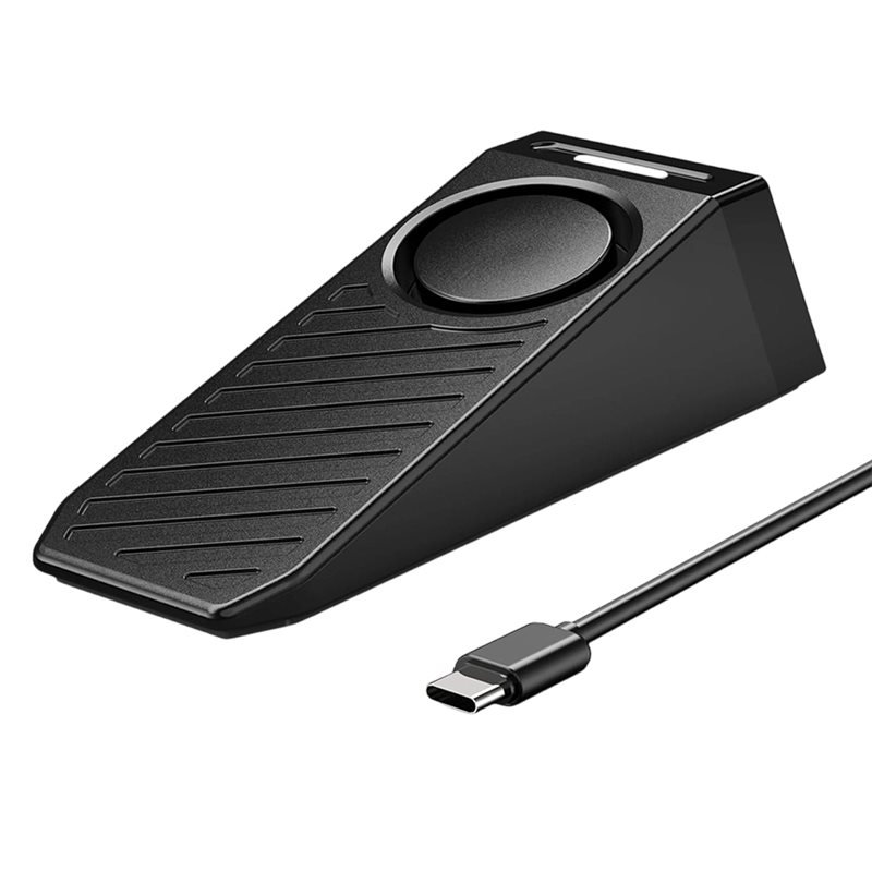 Door Stop Alarm - AB34-Дверной клин-сигнализатор, перезаряжаемый, с противоскользящим силиконовым