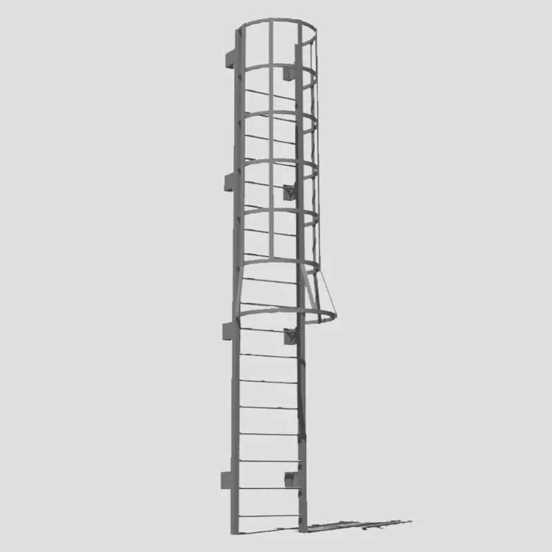 Fire Escape Ladder - Промышленная уличная вертикальная лестница-клетка для кошек,