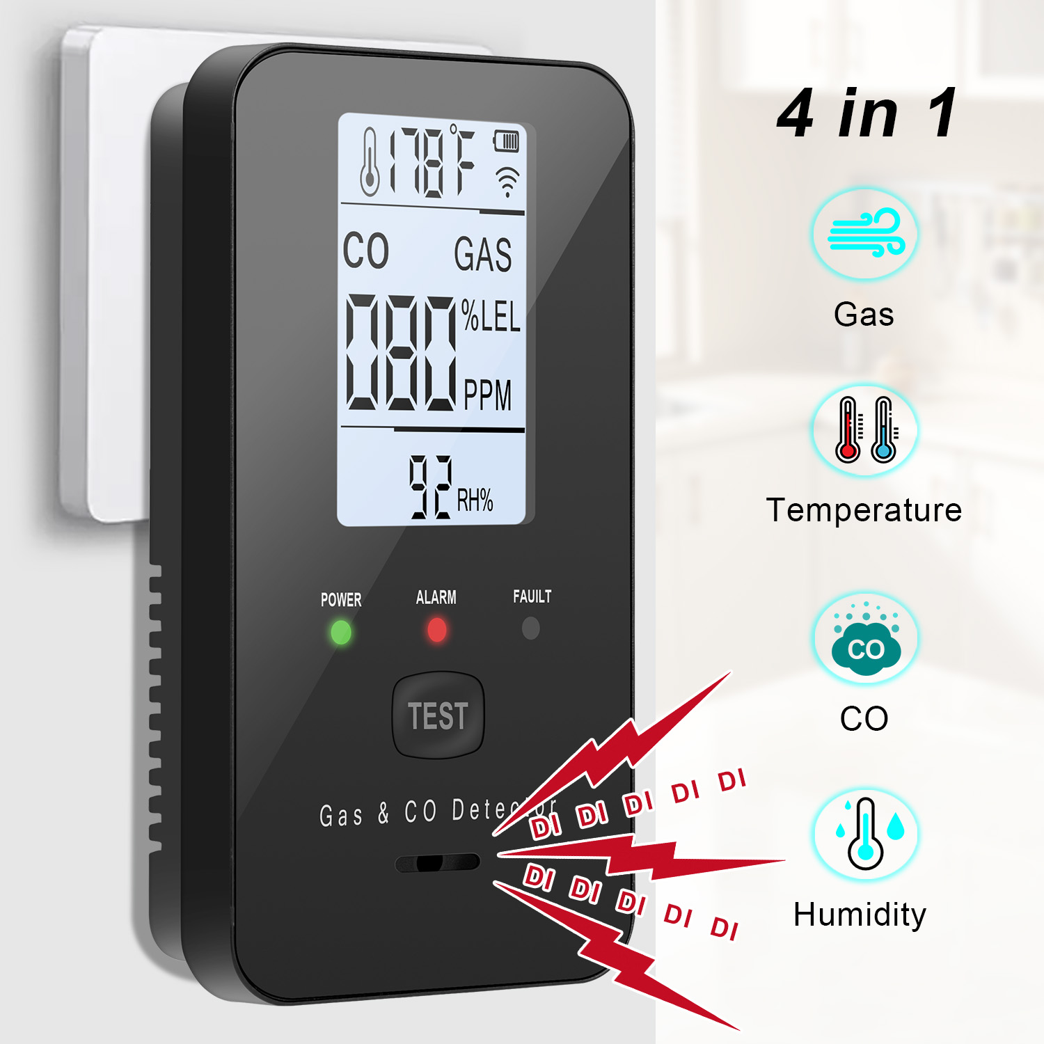 Детектор природного газа и уга – обзор и цена Co Detector Plug