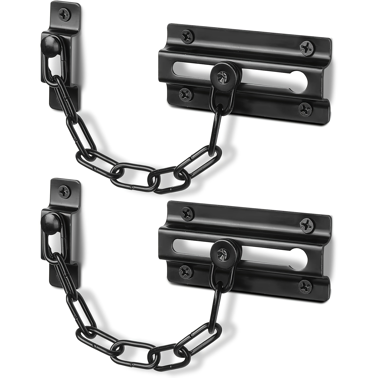 Комплект из 2 черных дверных ц – обзор и цена Security Chain Door